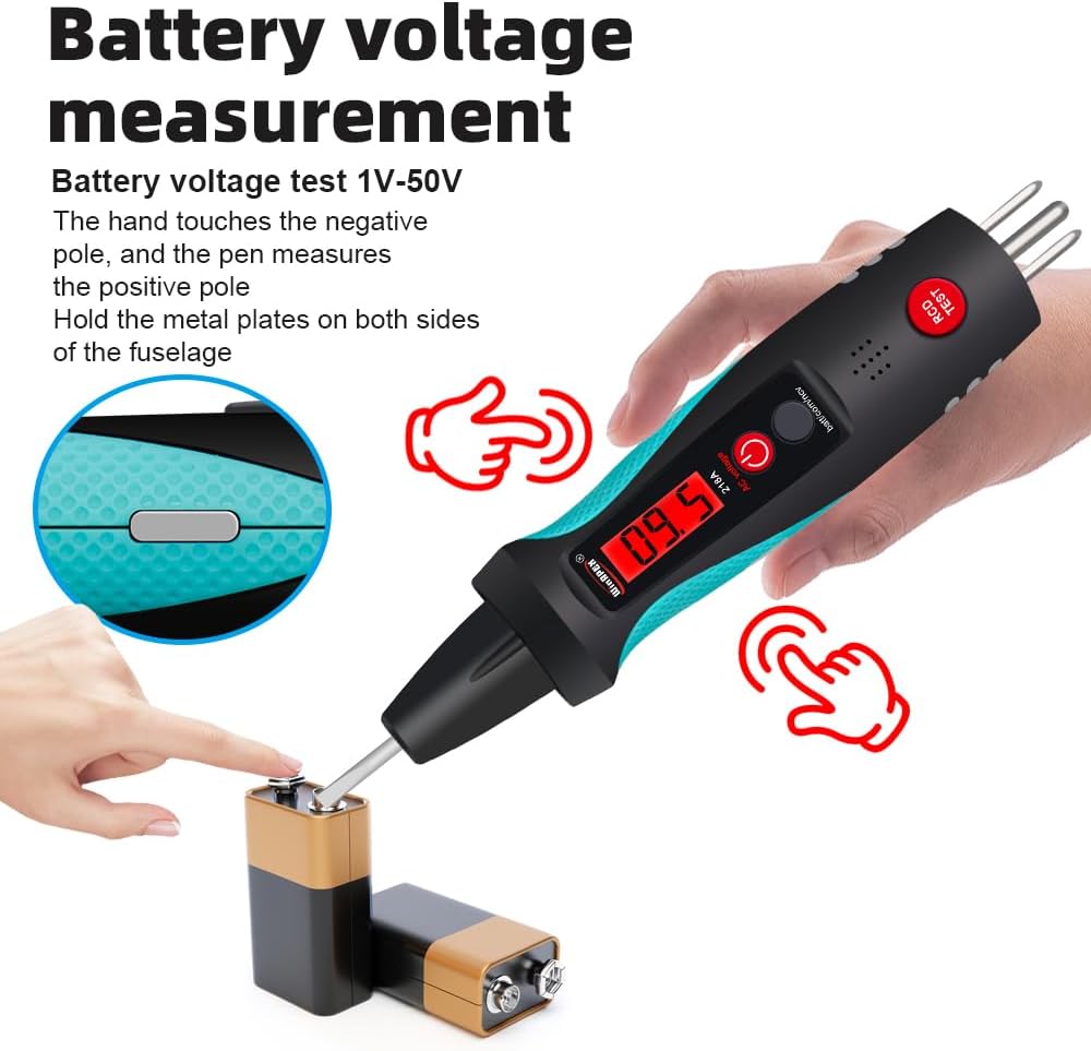 Socket Circuit Analyzer Intelligent Voltage Tester, Practical Tester, Useful Voltage Tester for Electricity Detection