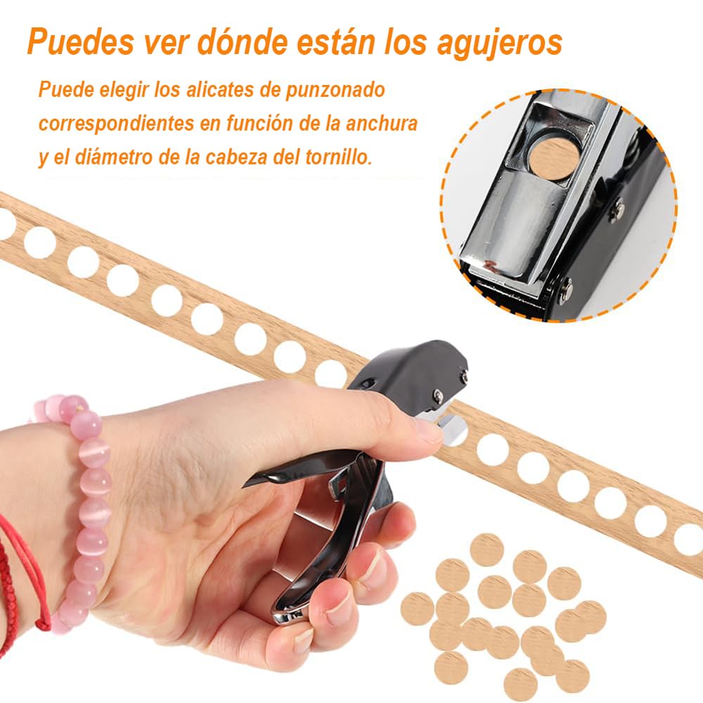 Hole Punch, Durable 8mm Woodworking Hole Punch