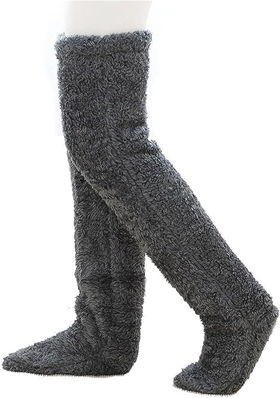 High-Quality Cozy Socks,Fuzzy Socks, Socks with Assorted Colour, Long Socks, Grey Warm Socks, Long Warm Socks for Warmth