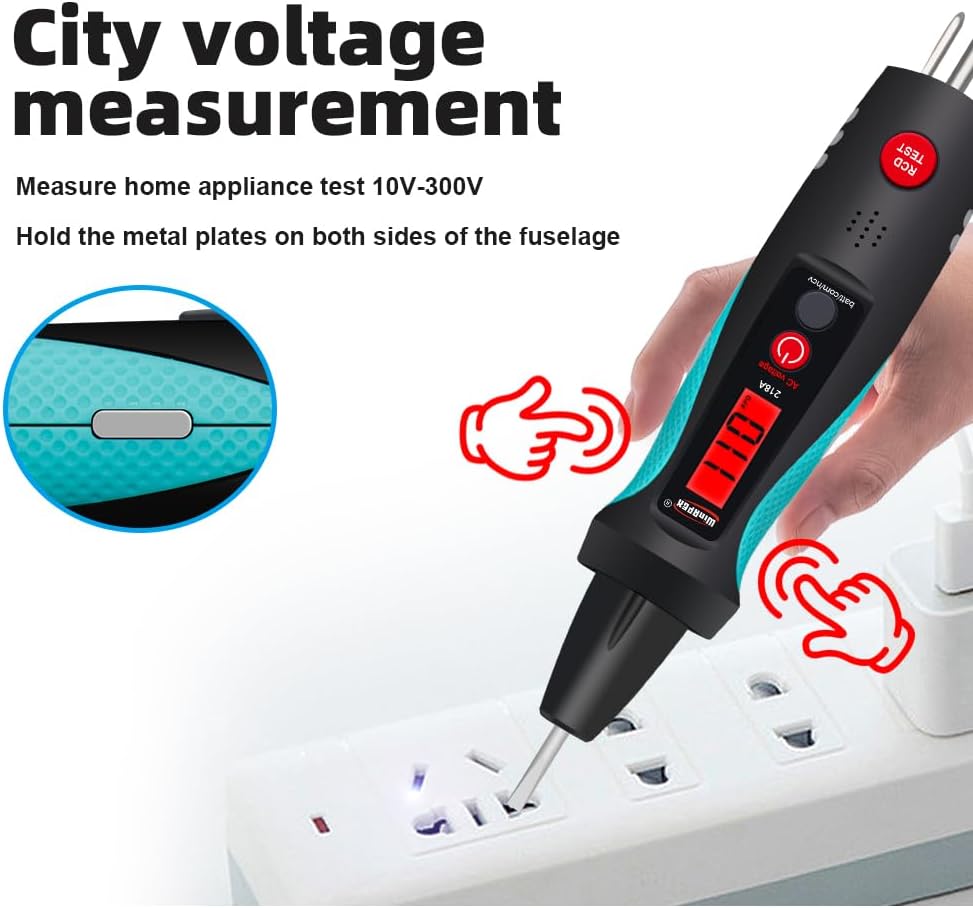 Socket Circuit Analyzer Intelligent Voltage Tester, Practical Tester, Useful Voltage Tester for Electricity Detection