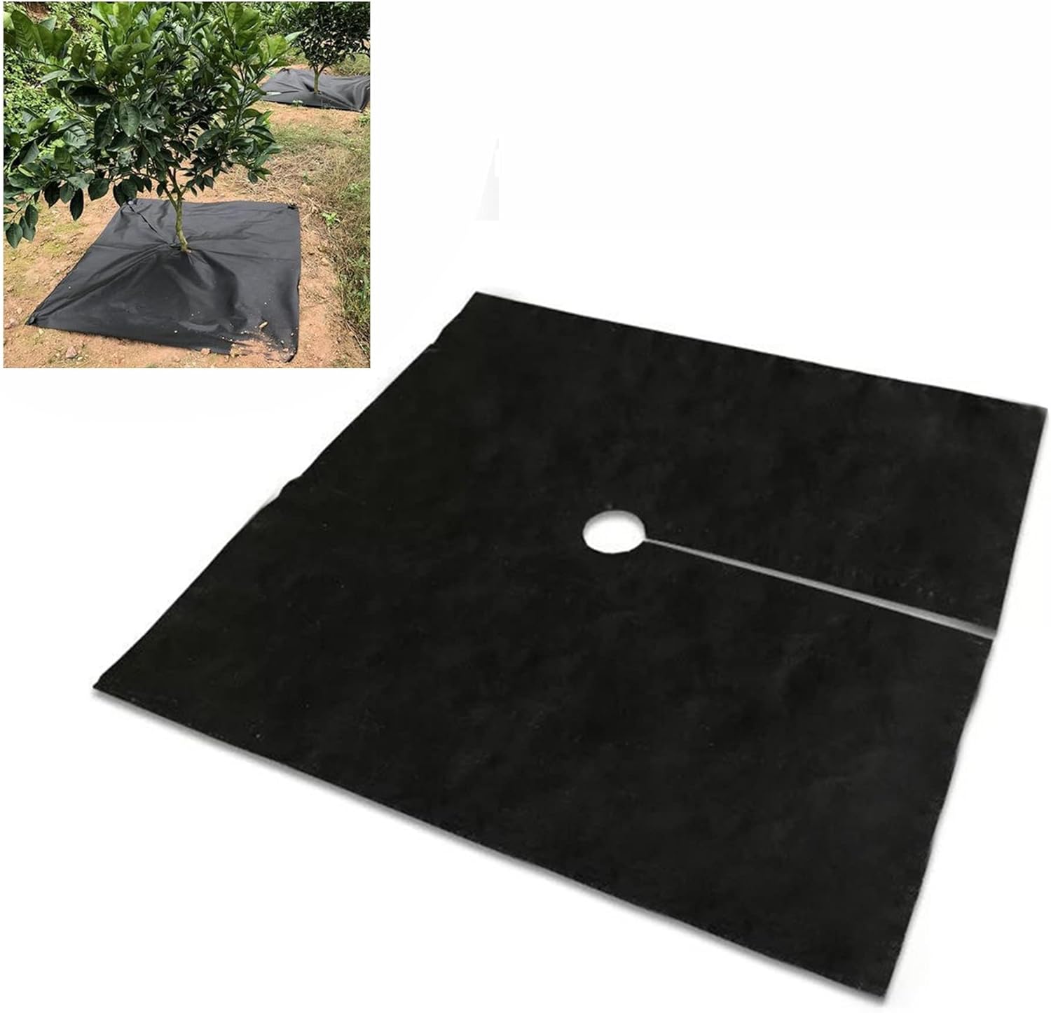 Geotextile Agricultural Anti Grass Cloth Farm, Black Anti-Grass Cloth, Useful for Agricultural Greenhouse Plastic Mulch Thicker Orchard Garden Weed 