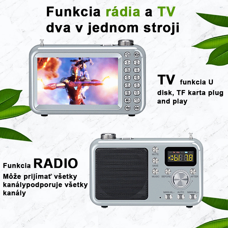  Rádio a TV fungují dva v jednom stroji