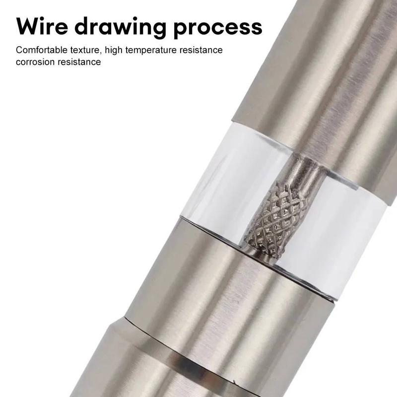 Stainless Steel Salt Grinder and Pepper Mill Set for Pepper Sea Salt and Pepper Grinder Set salt grinder