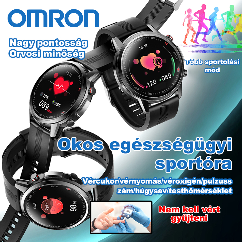  Omron high-precision non-invasive blood glucose monitoring laser therapy watch