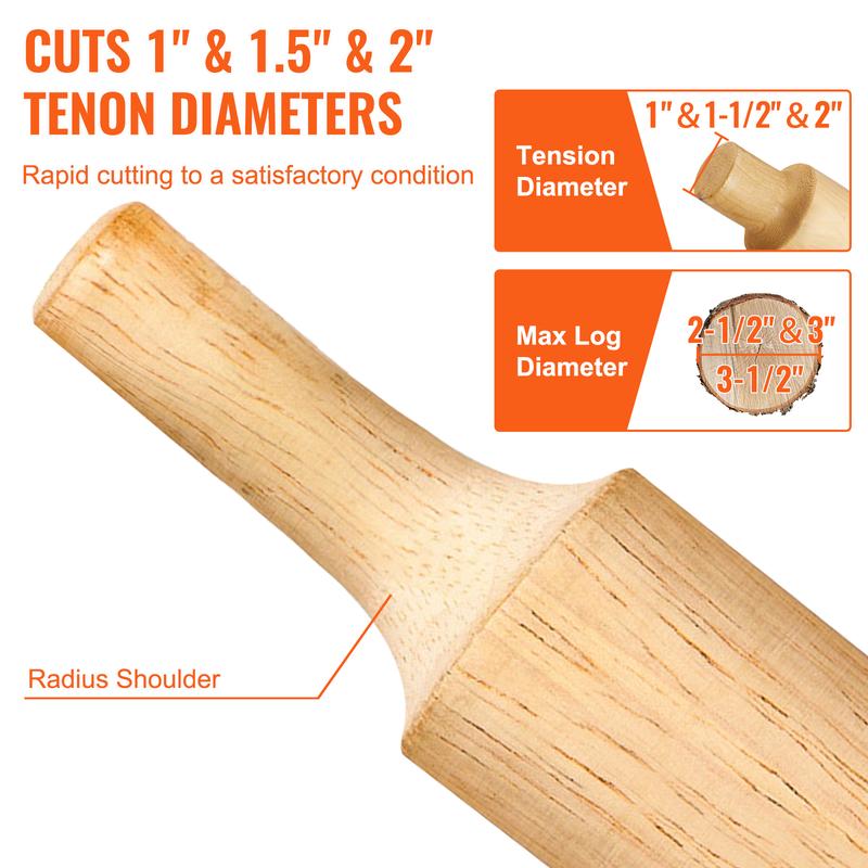 VEVOR Tenon Cutter, Premium Aluminum & SteeVEVOR Tenon Cutter, Premium Aluminum & Steel Log Furniture Cutterl Log Furniture Cutter