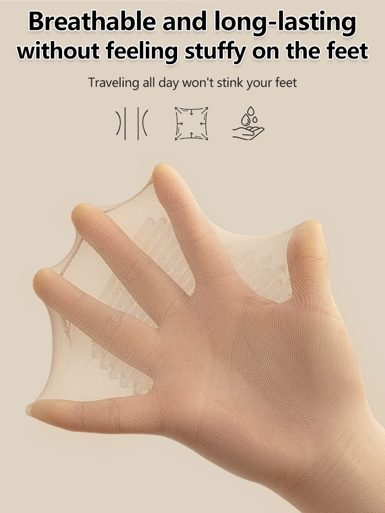 Short socks with gathered cotton sole, non-slip style, Ten pairs