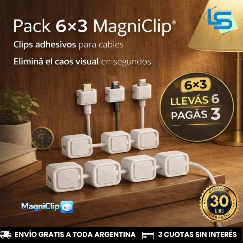Clips adhesivos para cables – Eliminá el CAOS visual en segundos