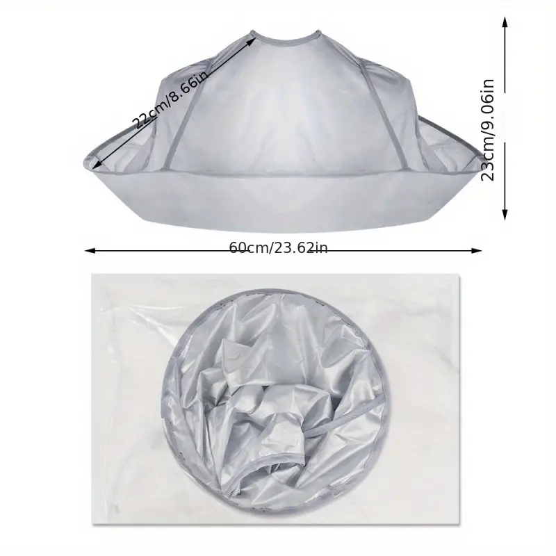 1pcs waterproof foldable hair cutting cape for adults protects hair and   from cuts and mess details 1