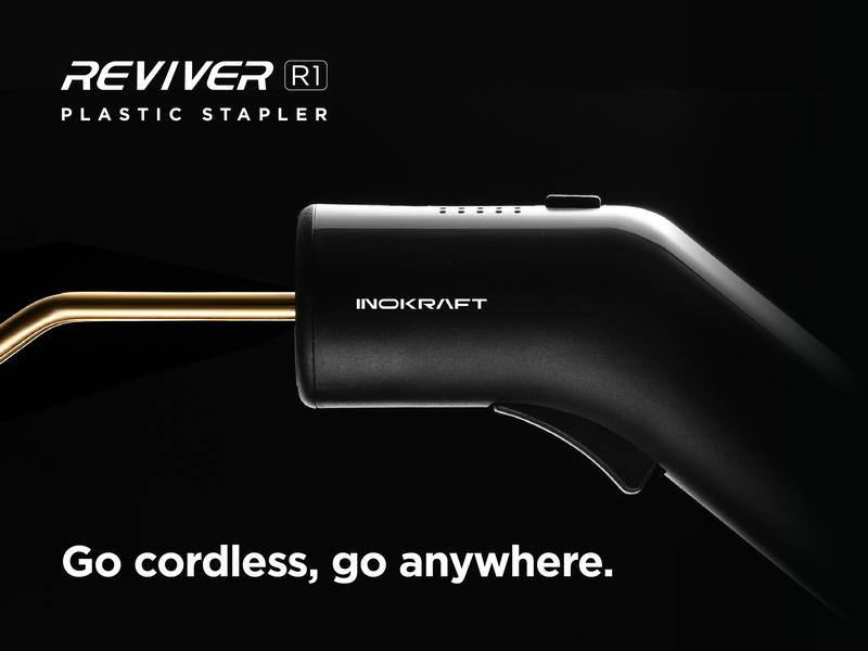 Product Introduction of InoKraft Cordless Plastic Welder, Ergonomic Design with 500 Staples, Portable Storage Bag, Bumper Repair, DIY Projects and other Plastic Repairs 0