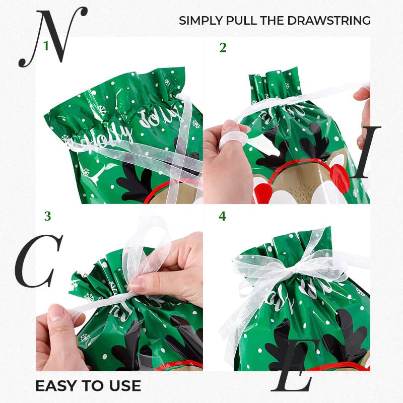 🎁Drawstring Christmas gift bags