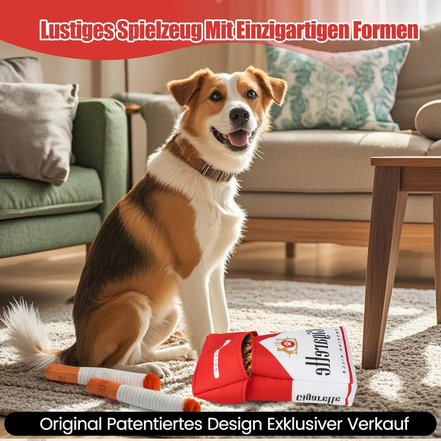 Interactive Dog Toy, Wonderful Cigarette Toy, Suitable Puppy Toys for Small to Medium Dogs, Birthday Gift for Pet