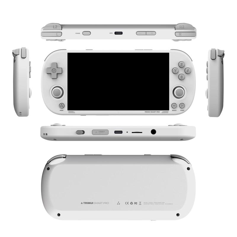 Product Introduction of TRIMUI Smart Pro Handheld Game Console, Rechargeable 4.96 Inch IPS Screen Game Console, A133P Processor Game Console with 1280*720 Resolution, Gaming Console, Handheld Gaming Console 5