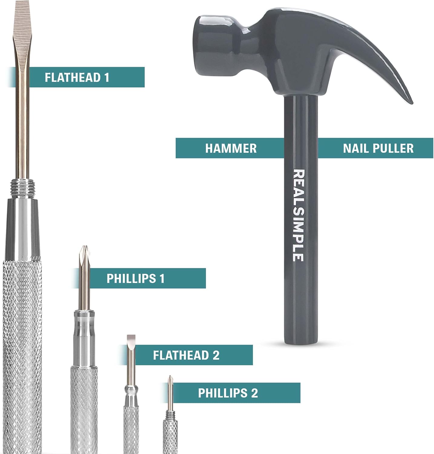 Multi-functional Hammer Tool, 6 in 1 Hammer Tool Set, Useful Tool for Home Improvement, Decoration, Present Giving