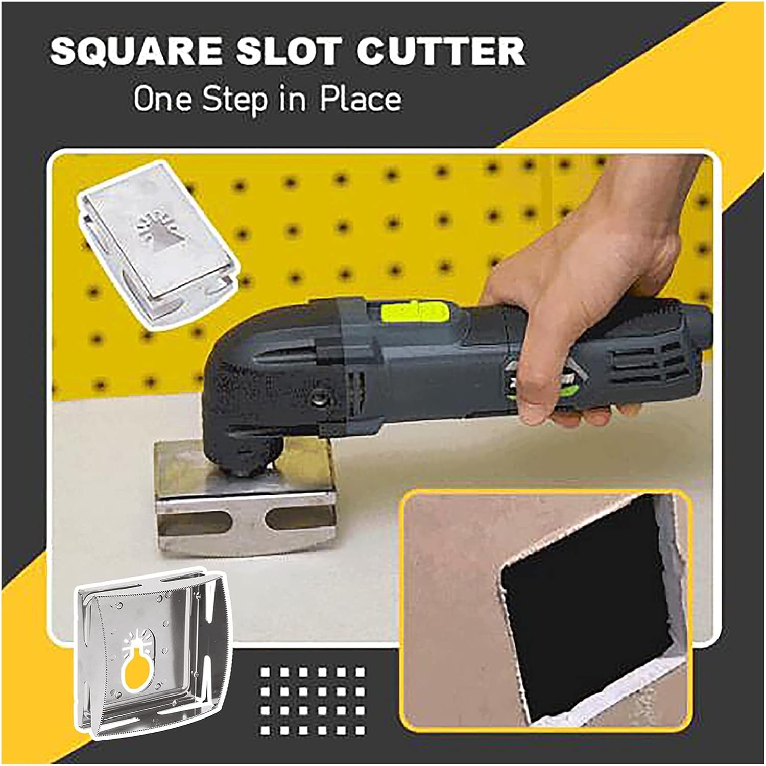 Stainless Steel Square Slot Cutter For Plastic Metal Low-Voltage Electrica