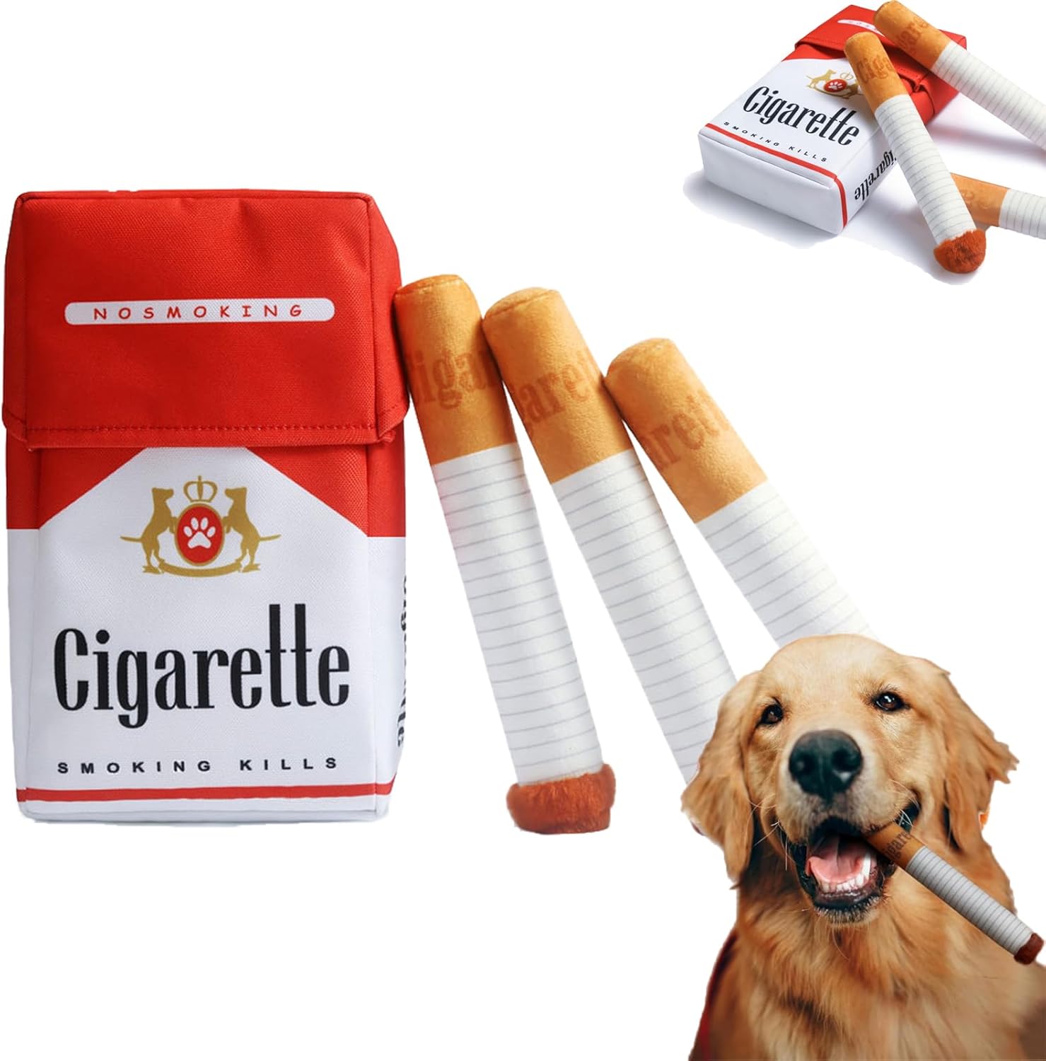 Interactive Dog Toy, Wonderful Cigarette Toy, Suitable Puppy Toys for Small to Medium Dogs, Birthday Gift for Pet