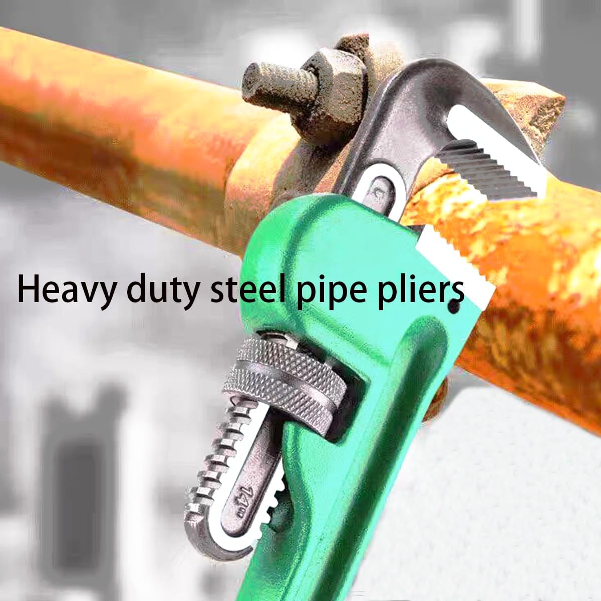 Heavy duty pipe pliers, straight pipe wrench, Suitable Tool for Cutting Pipe