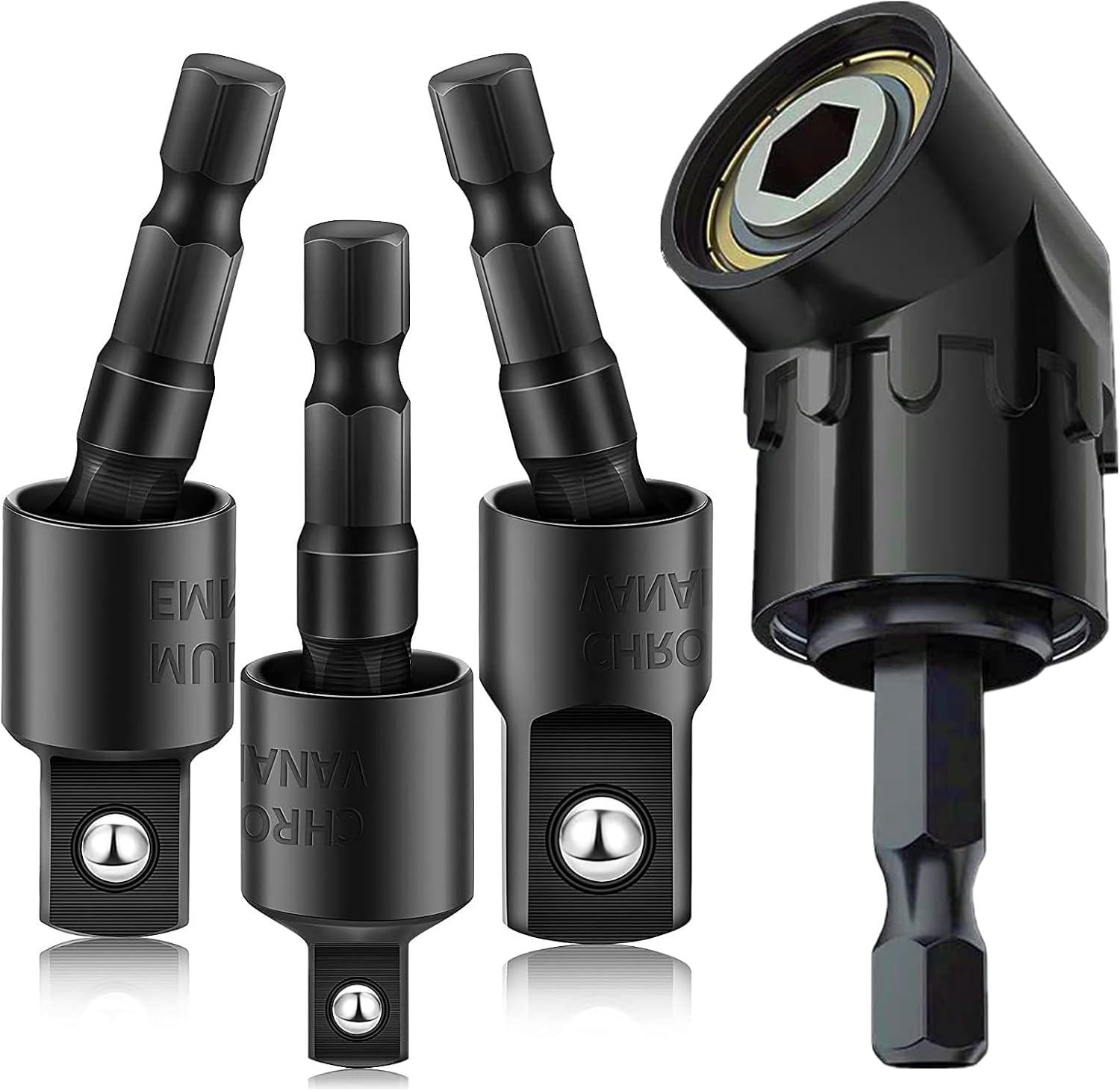 Perfect Right Angle Drill Attachment, 360° Rotatable Socket Adapter Set, Practical Screwdriver Drill Bit for Household Improvement