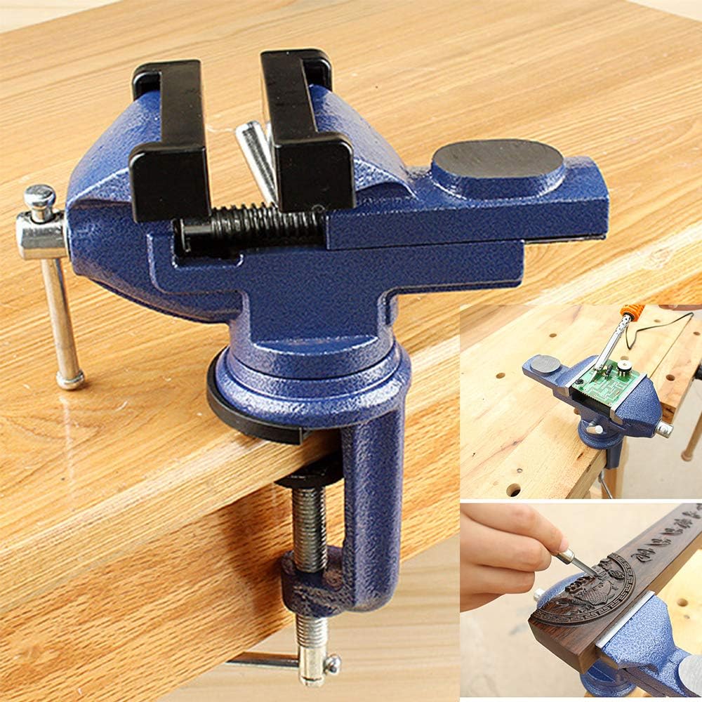 Bench Vise, Bench Vise with Assorted Colours, Ductile Iron, Heavy Duty with Anvil, Useful Tool for Grinding, Cutting, and Tapping work