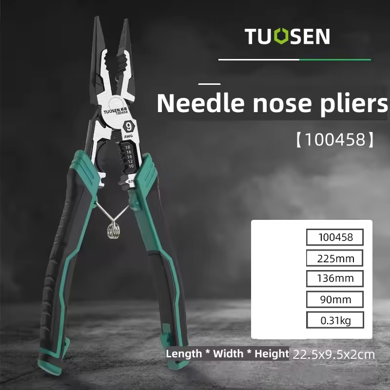 Wire Pliers Industrial Grade Electrician Pointed Nose Pliers Wire Stripping Multifunctional Labor-saving Long Nose Pliers