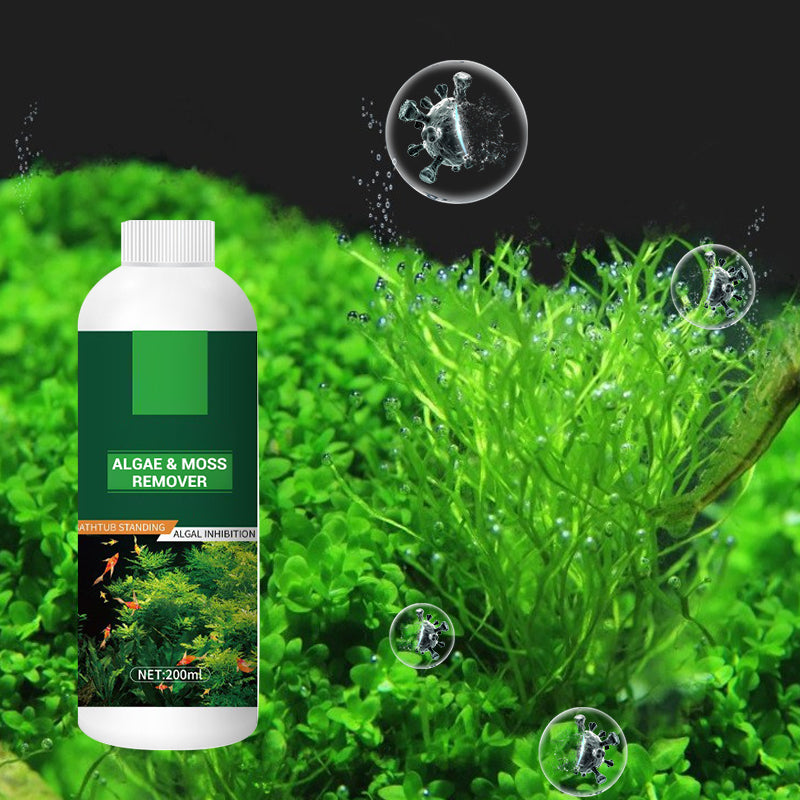 🎉 Algae & Moss Remover for Fish Tank - Safe Water Purification