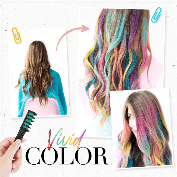 Temporary Hair Color Chalk Comb - Cruelty Free