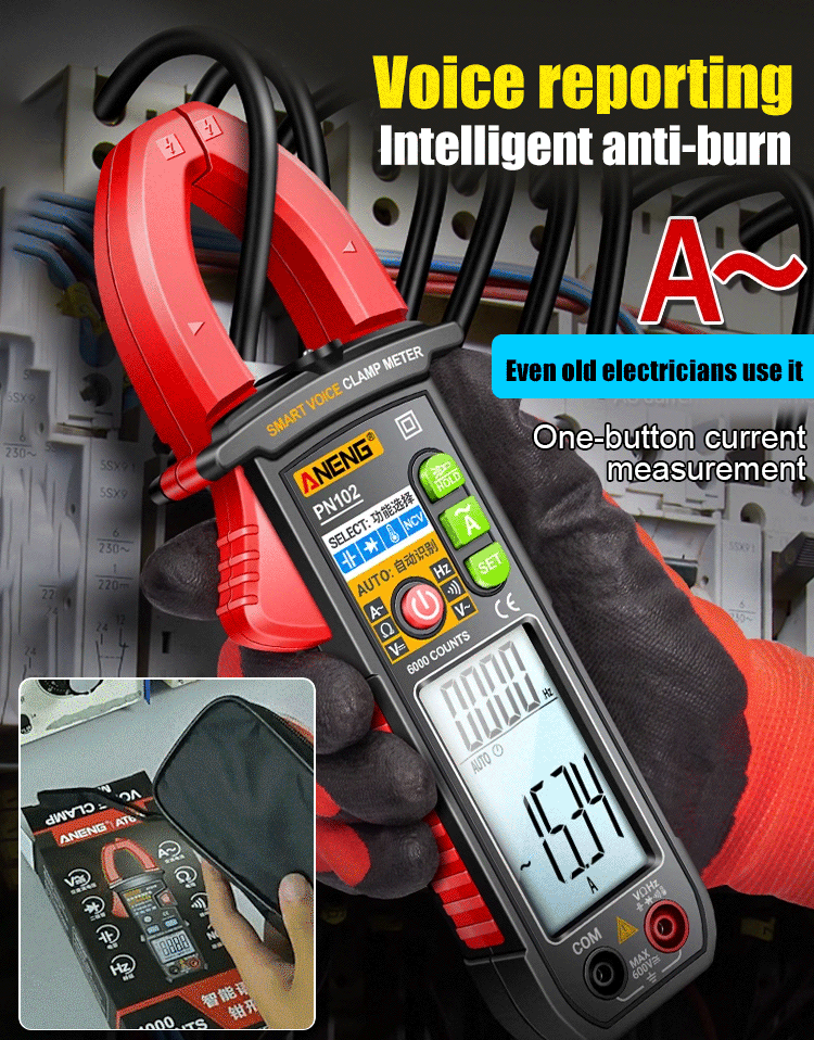 Fully Automatic Clamp Language Multimeter 