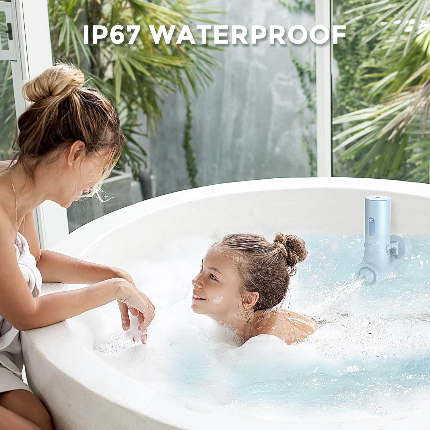 Portable Bathtub Accessories with 3 Different Speed, Perfect Bathtub Jets Applicable for Spa, Relaxing, Muscle Comfort