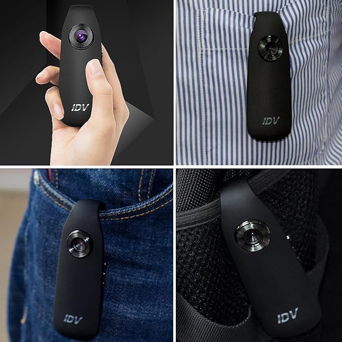Mini Hidden Spy Camera, Small Security Camera,Voice Recorder, Portable Clip Camera with Full HD 1080P for Home and Office, Motion Detection