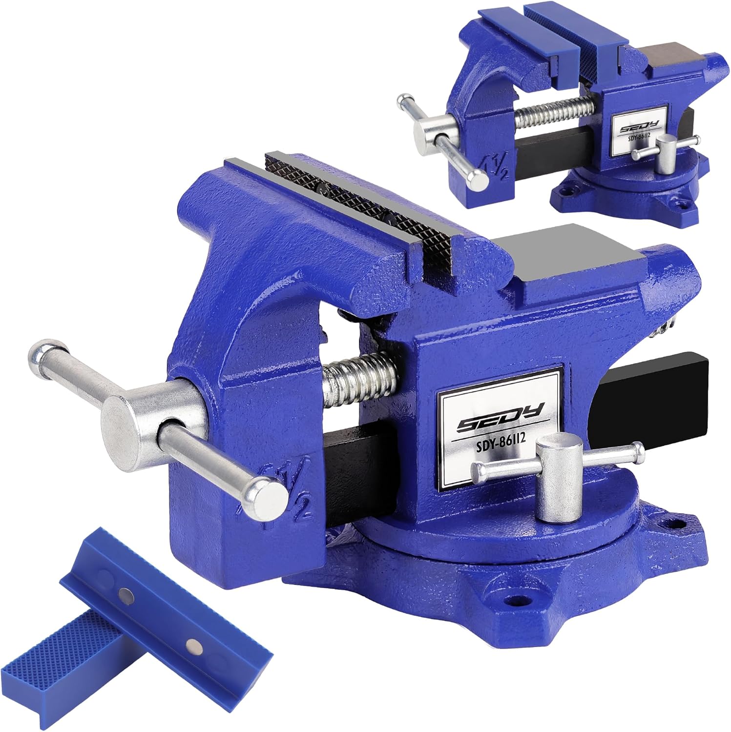 Bench Vise, Bench Vise with Assorted Colours, Ductile Iron, Heavy Duty with Anvil, Useful Tool for Grinding, Cutting, and Tapping work