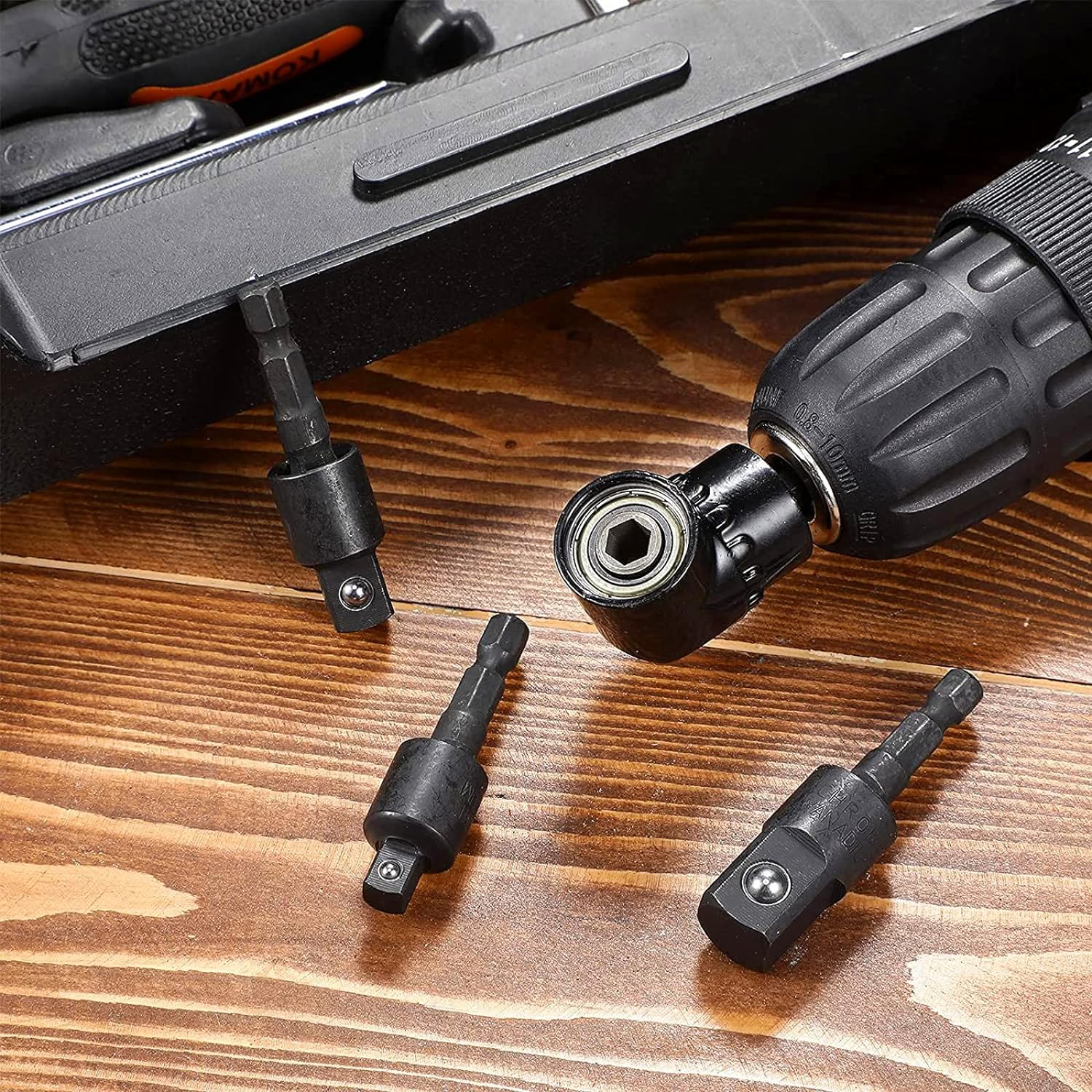 Perfect Right Angle Drill Attachment, 360° Rotatable Socket Adapter Set, Practical Screwdriver Drill Bit for Household Improvement