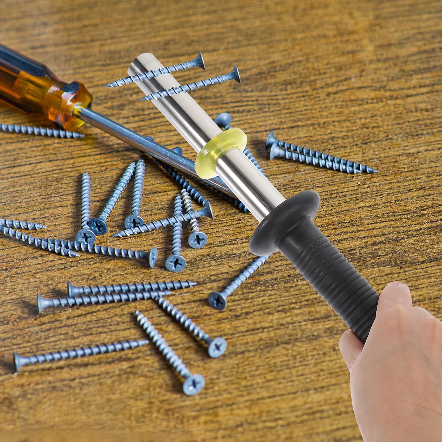 Magnetic Pick Up Tool, Magnetic Pickup Tool with Release Handle for Handy Operation