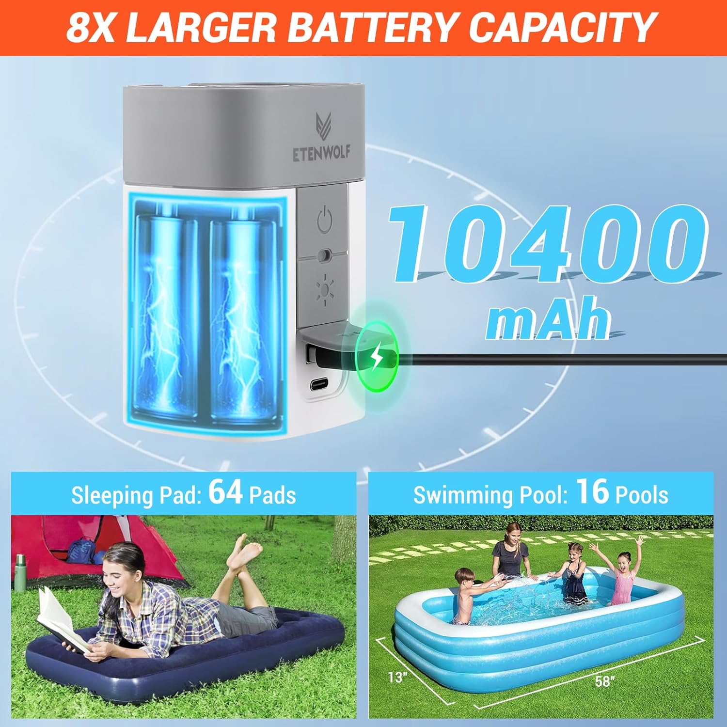 High Quality Air Pump, Mini Inflatable Air Pump, Useful Inflatable Product for Much Faster Inflation