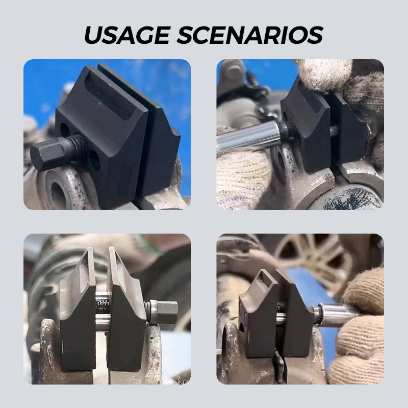 Set of tools for separating and expanding car suspension struts