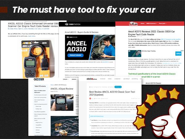 Product Introduction of ANCEL AD310 OBD2 Scanner Car Engine Fault Code Reader,Car Engine Diagnostic Tool car engine code reader (No charging cable needed) 25