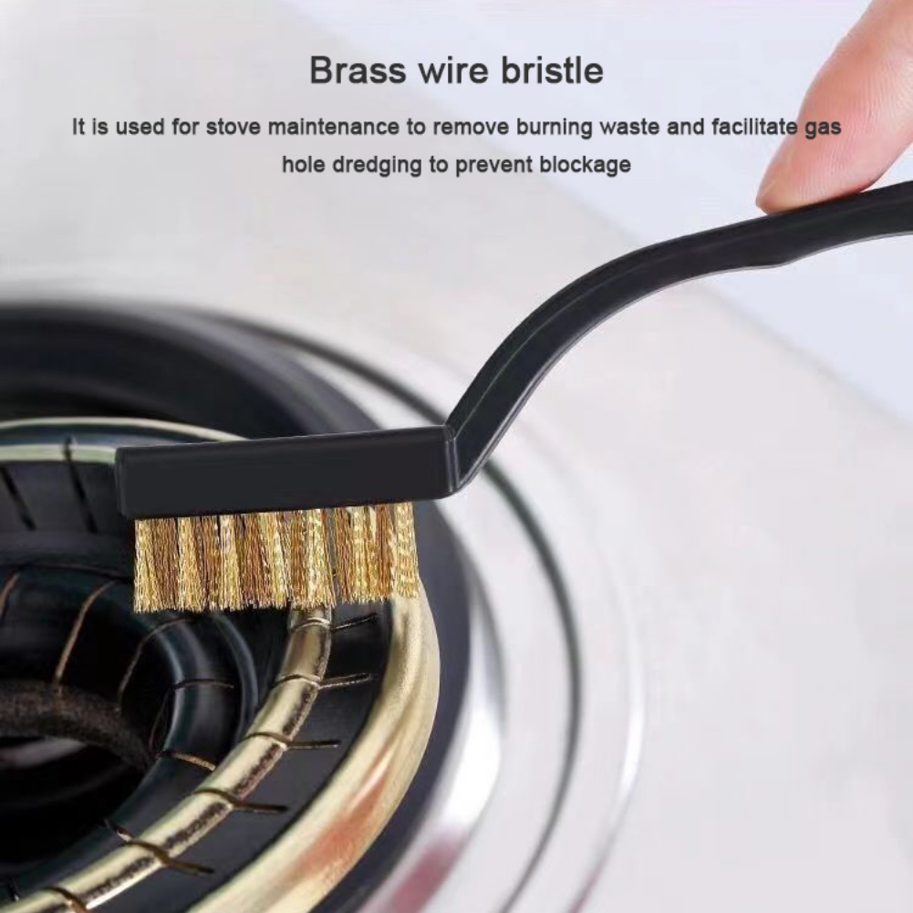 3Pcs Wire Clean Brush Set With Handle Black For Home Kitchen Cleaning Welding Slag And Stove Machine Tool Kitchen Utensils Set