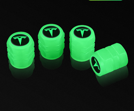 4 PCS Light Up Universal Motorcycle Bike Tire Valve Caps