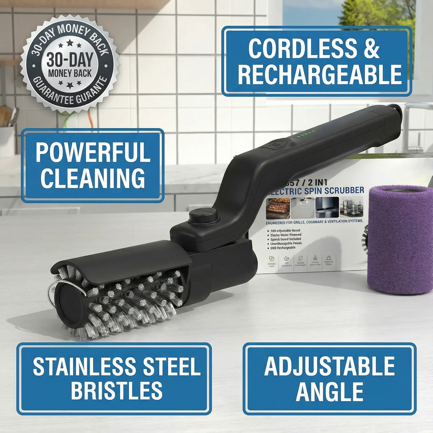 Electric BBQ Grill Brush