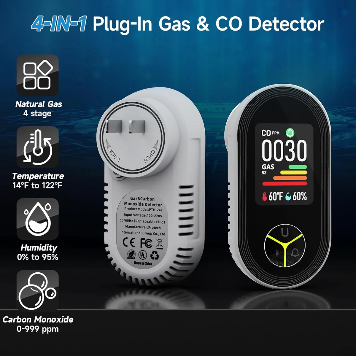 AirSense 4-in-1 Gas Detector