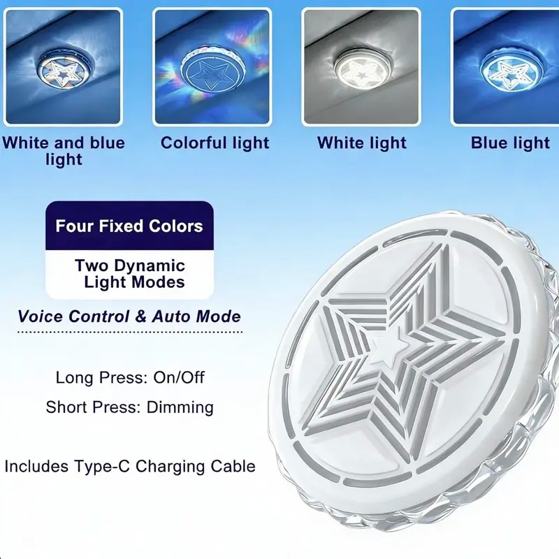 LED Atmosphere Lights for Cars - 16 Color Interior Lighting Kit