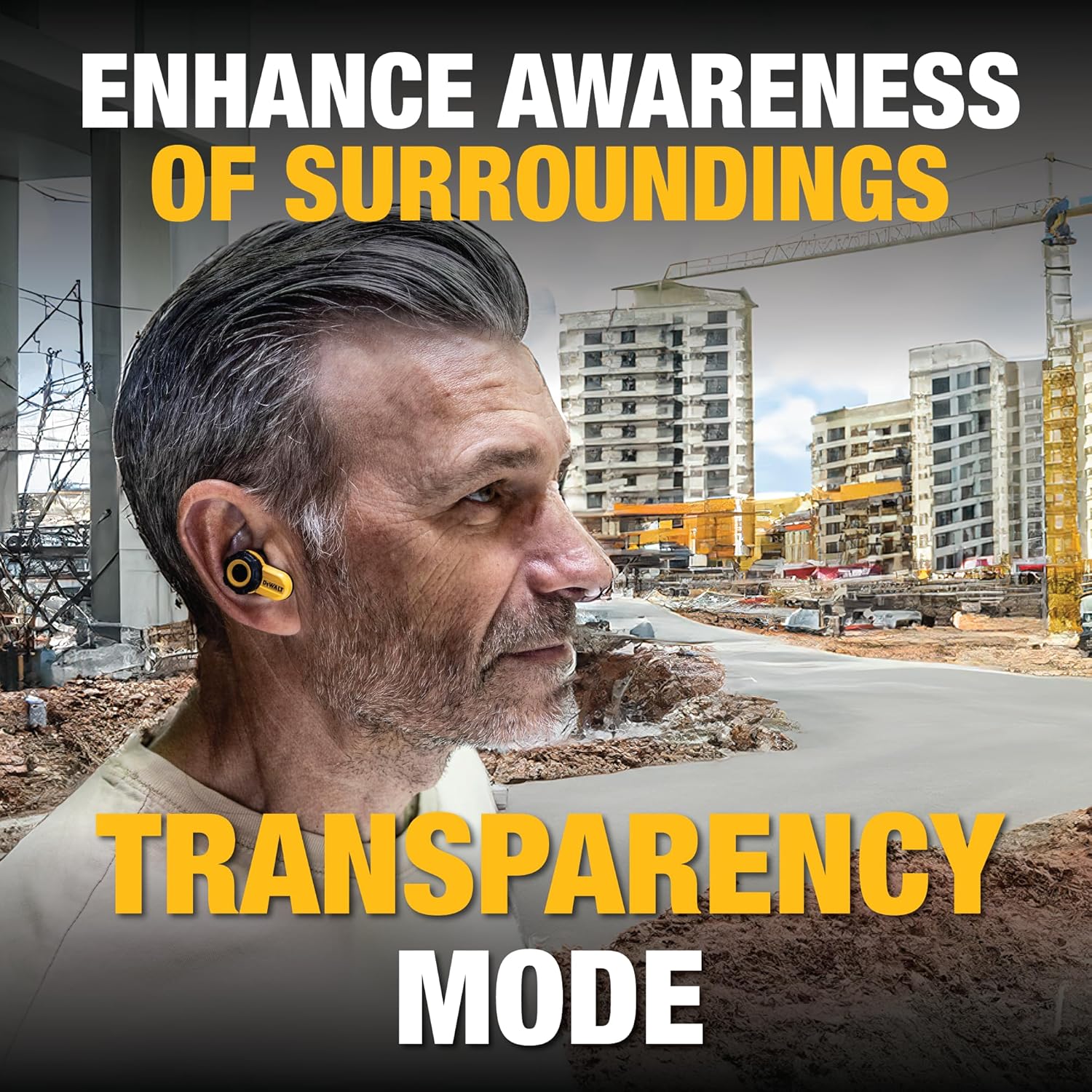 True Wireless Bluetooth Earbuds — Wireless Earbuds with Type C Charging CaseJobsite—Pro-X1 Premium Sound for Outdoor Work