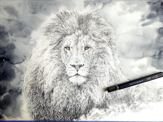 Electric Dotspen II - the Black Knight, rechargeable pen for artists, hobbist, tatooist.