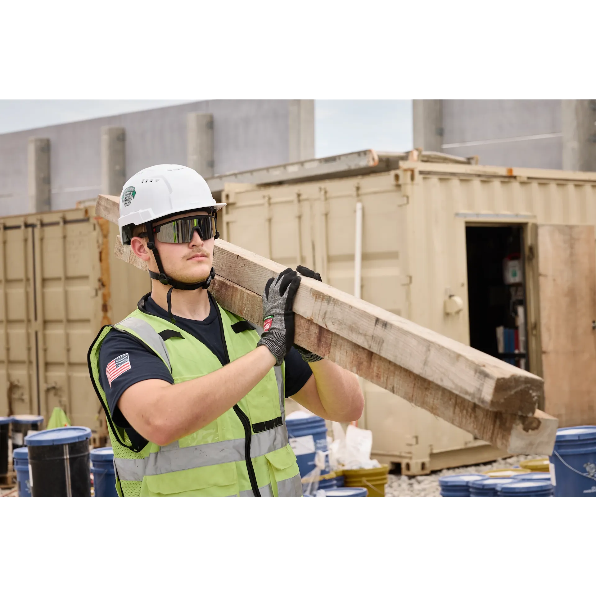 Wrap Around Safety Glasses - Red Mirrored Anti-Scratch Lenses