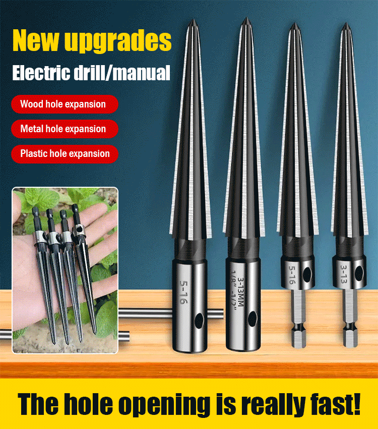 【Buy 1 Get 1 Free】High speed steel alloy cone drill bit for drilling and expanding holes. ✅Suitable for wood, metal, plastic.