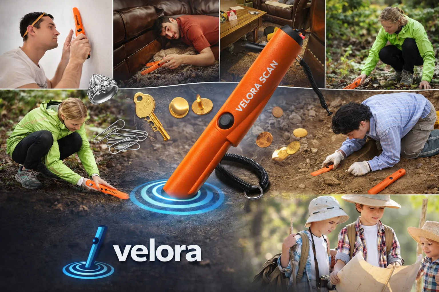 Metal Detector - Detect Hidden Metal in Seconds, fully waterproof 360° Search