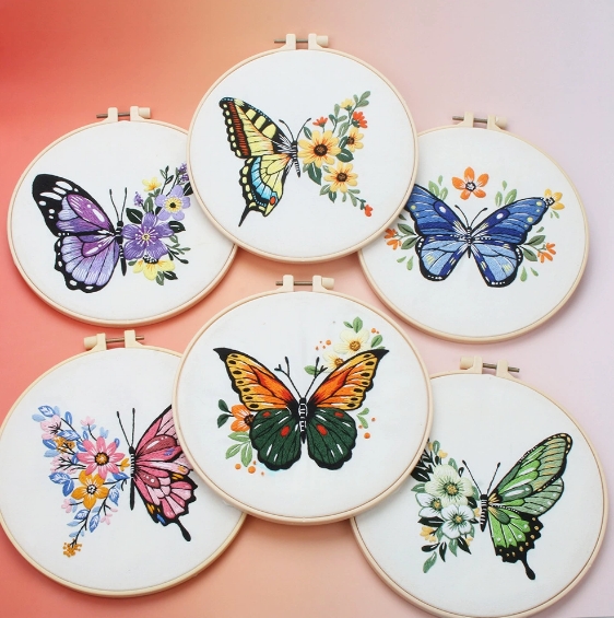 DIY hand embroidery material package