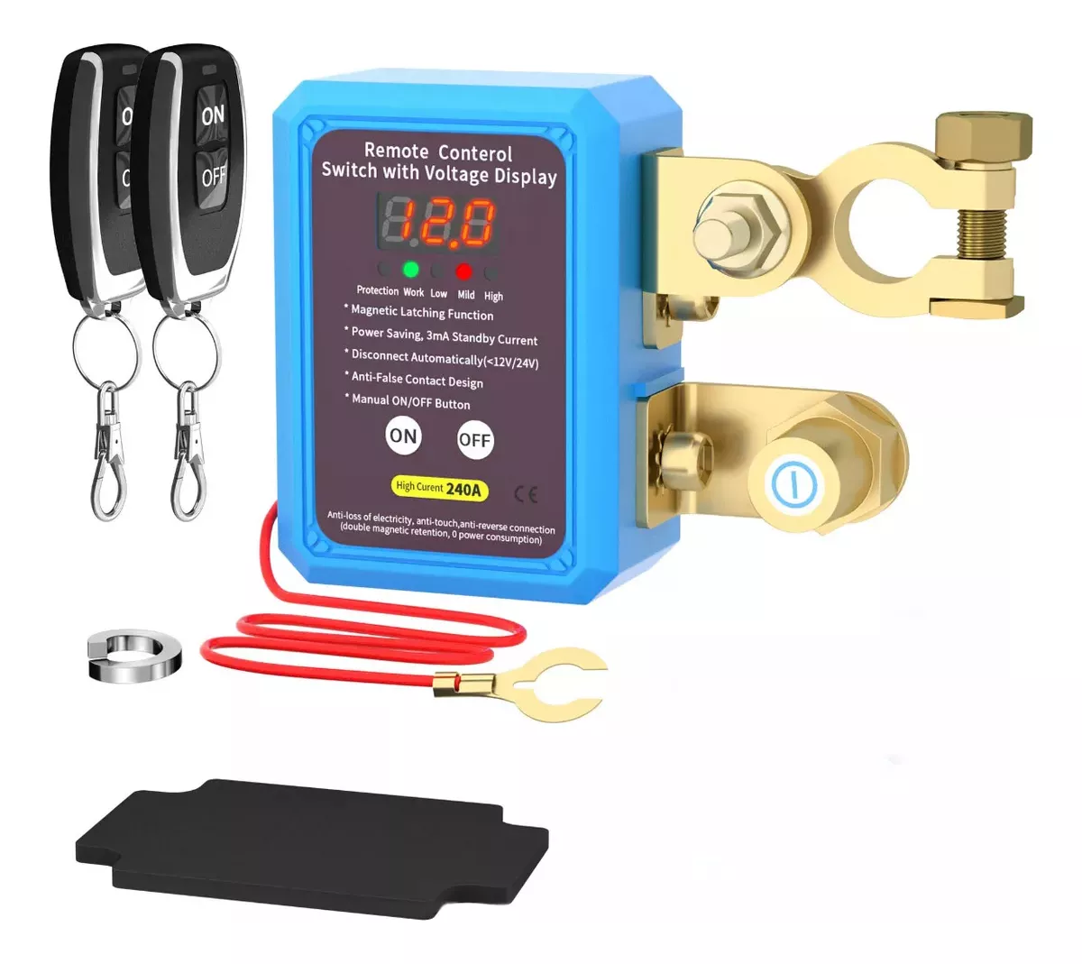 12V 240A Remote Battery Disconnect Switch