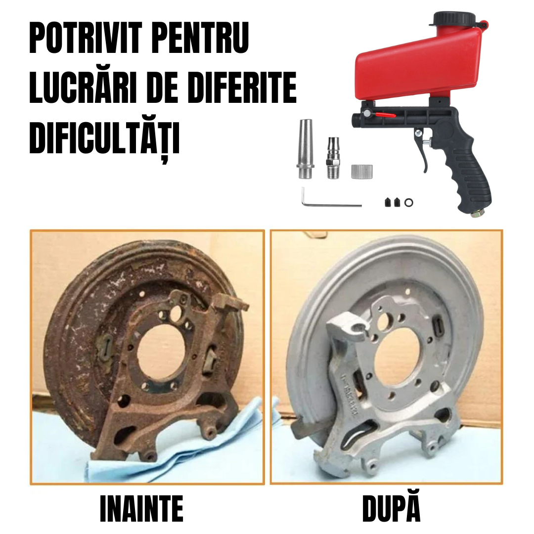 Pistol de sablare cu nisip