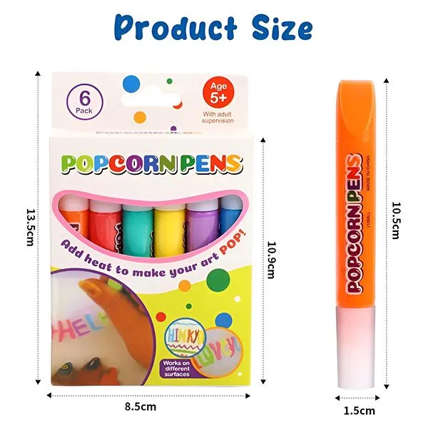 Magic Heat-Puffing Felt Pens (6 pcs) | PUFFPENS