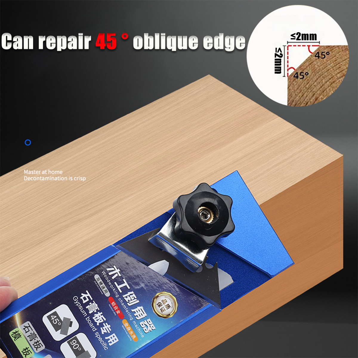 Manual woodworking 45° chamfering machine