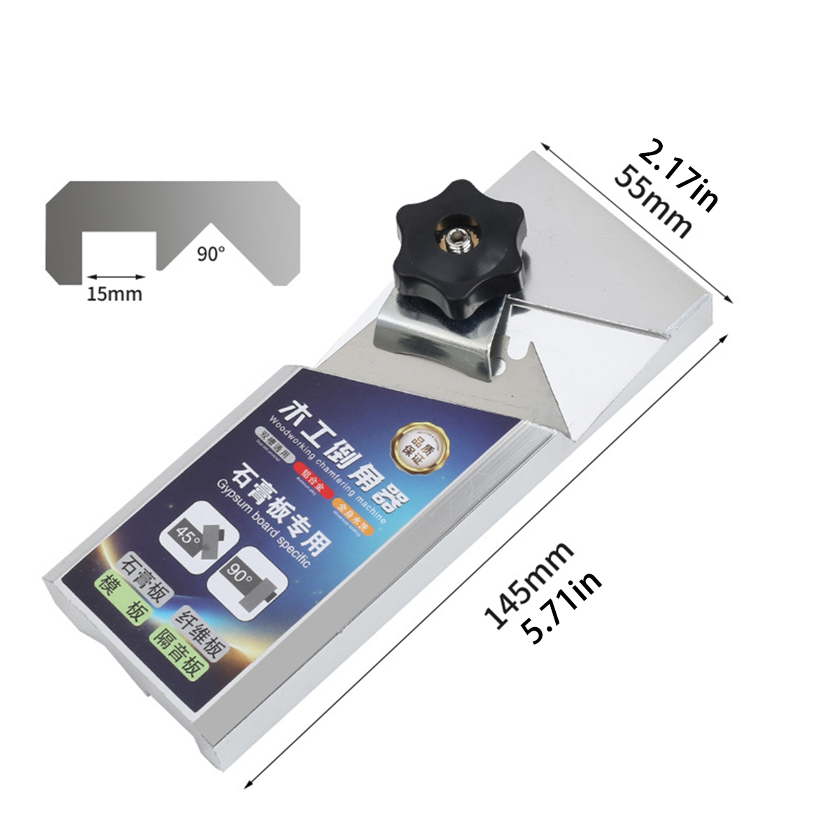 Manual woodworking 45° chamfering machine